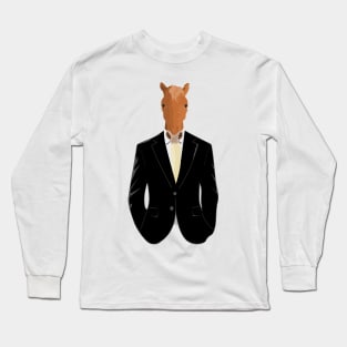Horse in Business Suit Long Sleeve T-Shirt
